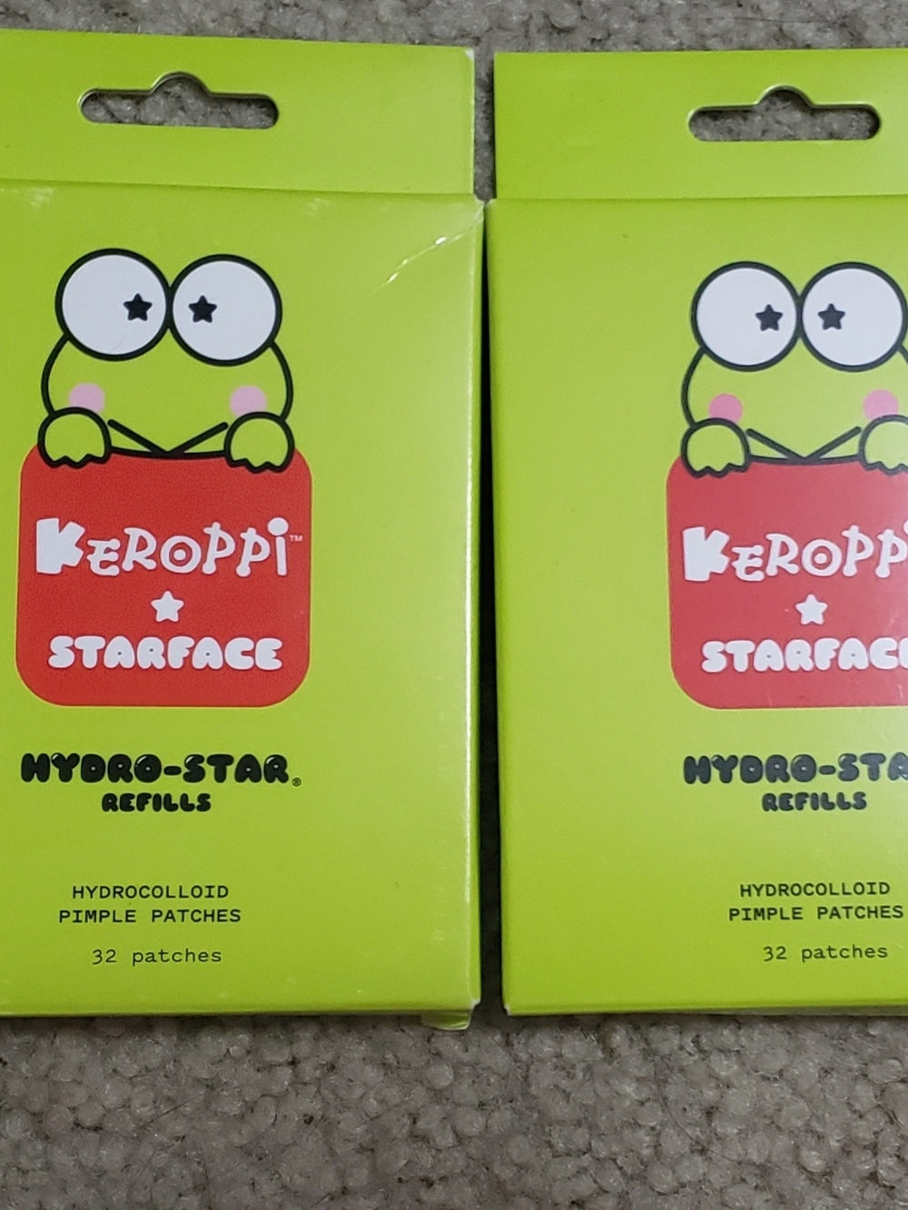 Set Of 2 New In Box Keroppi Starface Hydro-Star Hydrocolloid Pimple Patches